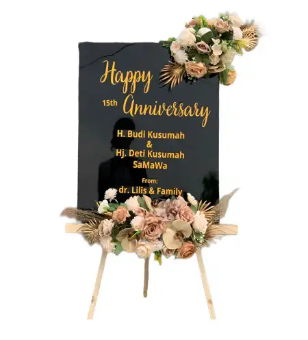 Papan Bunga Akrilik Doyong