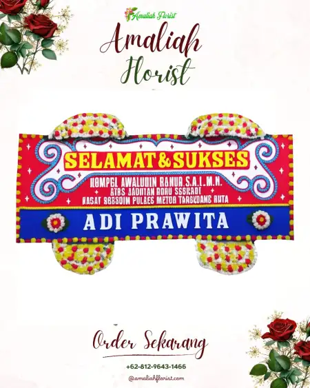 Papan Bunga Ucapan Selamat Doyong